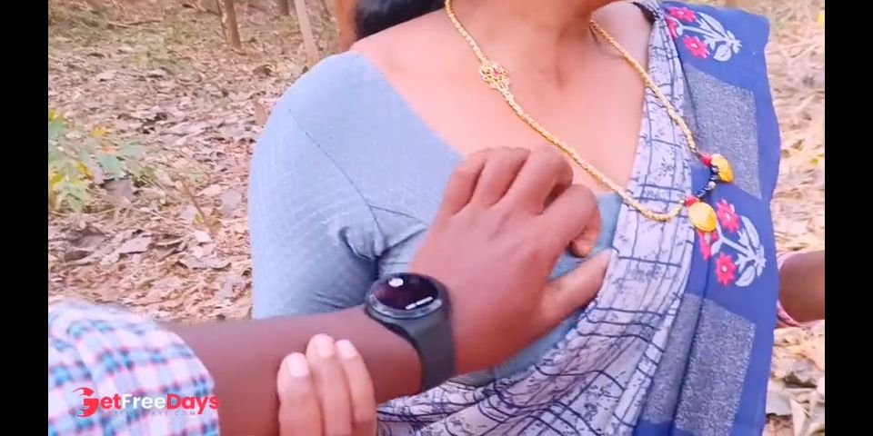 Indian Jungle sex .desi bhabi fucking big dick in forest.telugu dirty talks.