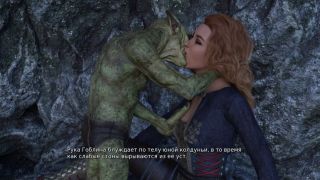 Old/Young  two young beauties get lost in a cave and are fucked and impregnated by a goblin-6