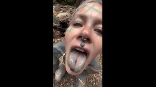 Tattooed Blonde Blowjob by Waterfall POV Anuskatzz MDH Amate-9