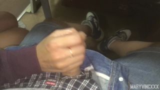 Teen makes a Public Blowjob in the Train  MaryVincXXX! PUBLIC - www.LOVELY-MILF.com Video-4