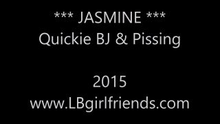 Jasmine - Quickie Toilet BJ - (Shemale porn)-0