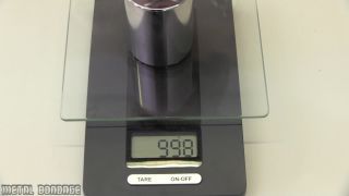 Metal Bondage – Cindy Dollar – nipple weight lifting - Leather strap-5