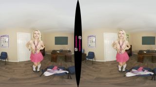 CHLOE TOY'S NAUGHTY PUSSY PROMISES IN HER SCHOOLGIRL UNIFORM (VR180 3D-0