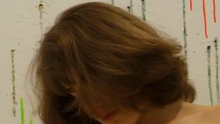 Nienke does a slow striptease-4