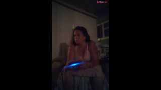 Thick white girl gets horny while playing video games and her panties get wet-3