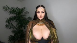 Athena Blaze - Big Tit Goddess JOI, neck fetish porn on big tits -1