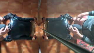 Milf Throated Milf chairtied, throatfucked with ring gag and throatpie-7