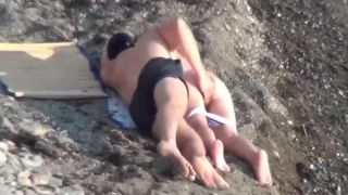 Pussy fingering and beach fuck-3