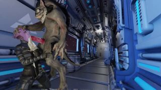 Resident Evil mutant movement inside the holes of a virgin girl Lara Croft-0