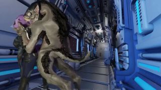 Resident Evil mutant movement inside the holes of a virgin girl Lara Croft-7