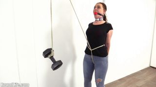 free porn video 22 hijab femdom Crotch rope weight challenge, bondage on femdom porn-3