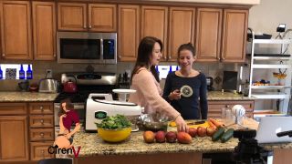 Two Girls Juicing Mangos Naked Blowjob!-0