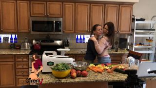 Two Girls Juicing Mangos Naked Blowjob!-2