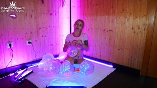 Dark Princess - Naughty blonde gets orgasm playing with balloons-2