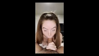 Hot cute girlfriend loves sucking cock while watching TV - Amateur-1