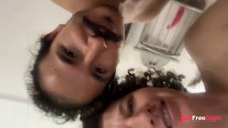 Looking Up Standing Doggy Countdown to Cumshot Hairy Milf Wife Makes Mess w Husbands Cum-9