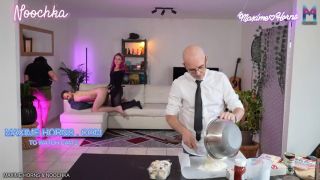 Bareback Creampie Delivroobignole - Getting fucked and breed next to her date with  Maxime Horns Noochka and Davy-0