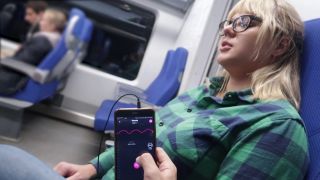 Remote Control My Orgasm In The Train  Public Female Orgasm 1080p-4