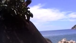 Monica Unik - BTS - Seychelles stones and 2 boys-2