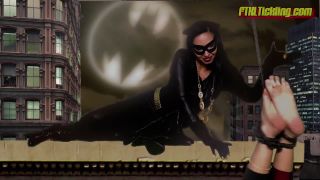 Superheroine tickle takedown Tickling-9