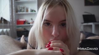 xxx video clip 33 amateur stockings MiraDavid - Big Eyed Blonde Gives Incredible Sloppy Blowjob , mira david on blonde porn-6