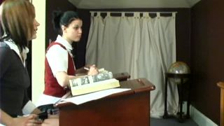 Claire Spanked For Copying Kailee's Work-2