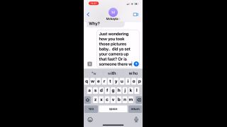 Slut Texting Boyfriend That His Friend Came Over And Fucked Her (Part 1.-1