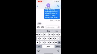 Slut Texting Boyfriend That His Friend Came Over And Fucked Her (Part 1.-2