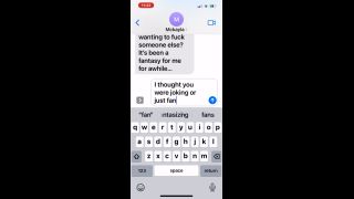 Slut Texting Boyfriend That His Friend Came Over And Fucked Her (Part 1.-3