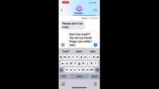 Slut Texting Boyfriend That His Friend Came Over And Fucked Her (Part 1.-6