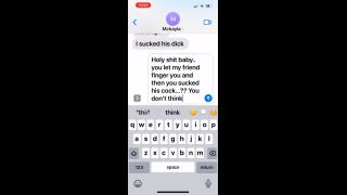 Slut Texting Boyfriend That His Friend Came Over And Fucked Her (Part 1.-7