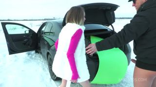 AnalVids.com, LegalPorno.com - Goldie Small - Petite 18yo Goldie Small Fucked Hard In The Snow And In The Trunk Of A Car With Gape And Cum On Face Skinny!-8