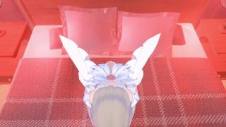 Wedding Night receiving a rich blowjob from a woman dressed in a wedding dress-9