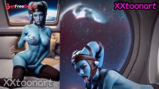 Star Wars Aayla satisfies your sexual desires on the spaceship and lets you cum inside-1