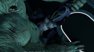 Creampie Huge mutant monster with a monstrously large dick has fun with a girl in a nightclub toilet-8