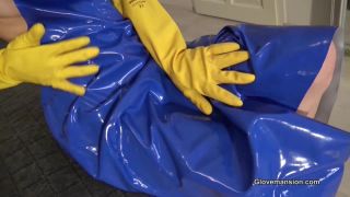 online xxx video 28 GloveMansion – Nesty plays with yellow rubber gloves on femdom porn bbw femdom-3