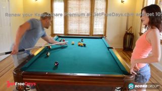 Hailey Little Rides a Cock on Top of a Pool Table-1