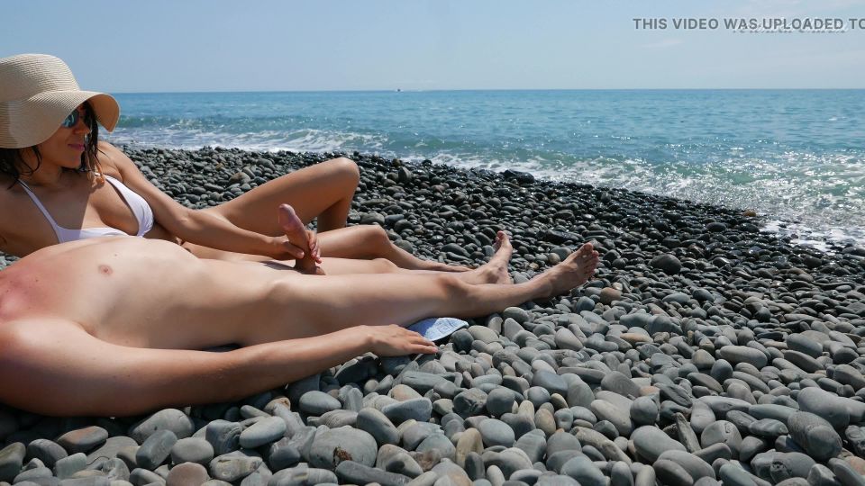 Veronika Charm - Handjob From Beauty Milf On Nude Beach (Euro sex)