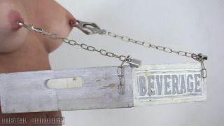 xxx video clip 27 Metal Bondage – Alba Zevon – serving tray, wooden horse bdsm on strap on -3