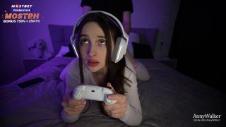 Anny Walker - Gamers Stepsister Sucks Dick And Rides - Stockings-3