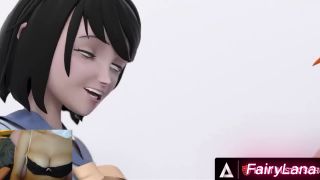 FairyLana - HENTAI SEX COLLEGE - Futanari Beauty Fucks The Principal   HER FIRST MMF CREAMPIE!-0