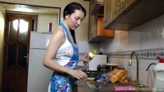 Hairy Stella likes to wear no panties when cooking Hairy-1