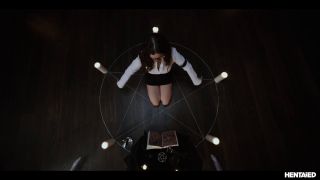 Tiffany Tatum,Zazie Skymm,Leana Lovings - 3d Real Life Anime Hentai Horror - Nerdy Schoolgirl Summons Sex Demon After Getting Bullied-7