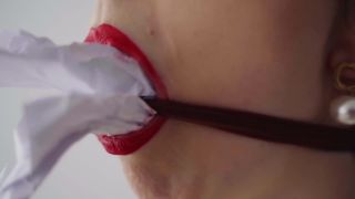 online xxx clip 23 Miss Ellie Mouse – Hot Secretary in Latex Skirt and Paper Gag | rope bondage | brunette girls porn lily lane femdom-3