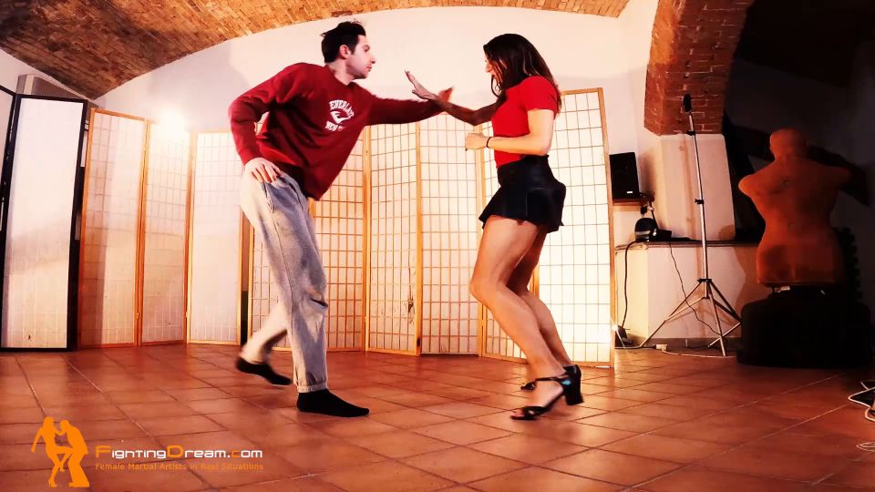 xxx clip 14 Fightingdream video store - Alison Black Skirt Selfdefense - FullHD 1080p | femdom | fetish porn vintage femdom