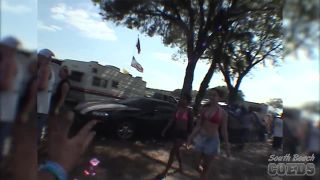 Neverbeforeseen Biker Rally And Concert Day Flashing Girls SmallTits-1