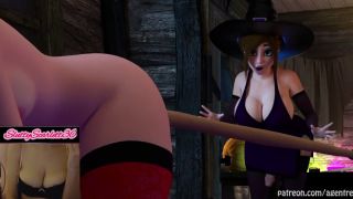 SluttyScarlett30 - Two Futanari Witches Play Pranks And Have Sex With Eachother! MASSIVE CUMSHOT-2