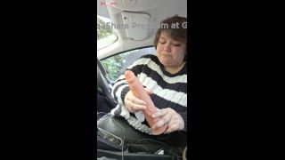 New dildo makes me squirt in my car-1