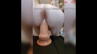 [GetFreeDays.com] POV creamy pussy on giant dildo bunniepie Sex Leak July 2023-6