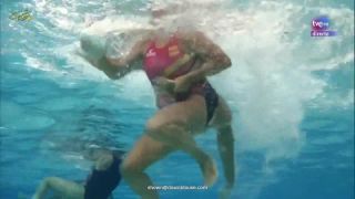 Waterpolo girls fight underwater  oops-0